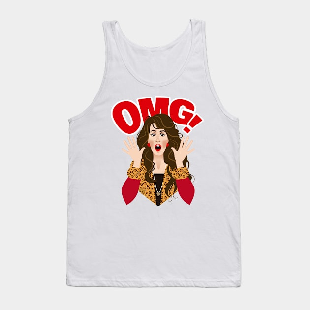 OMG! Tank Top by AlejandroMogolloArt